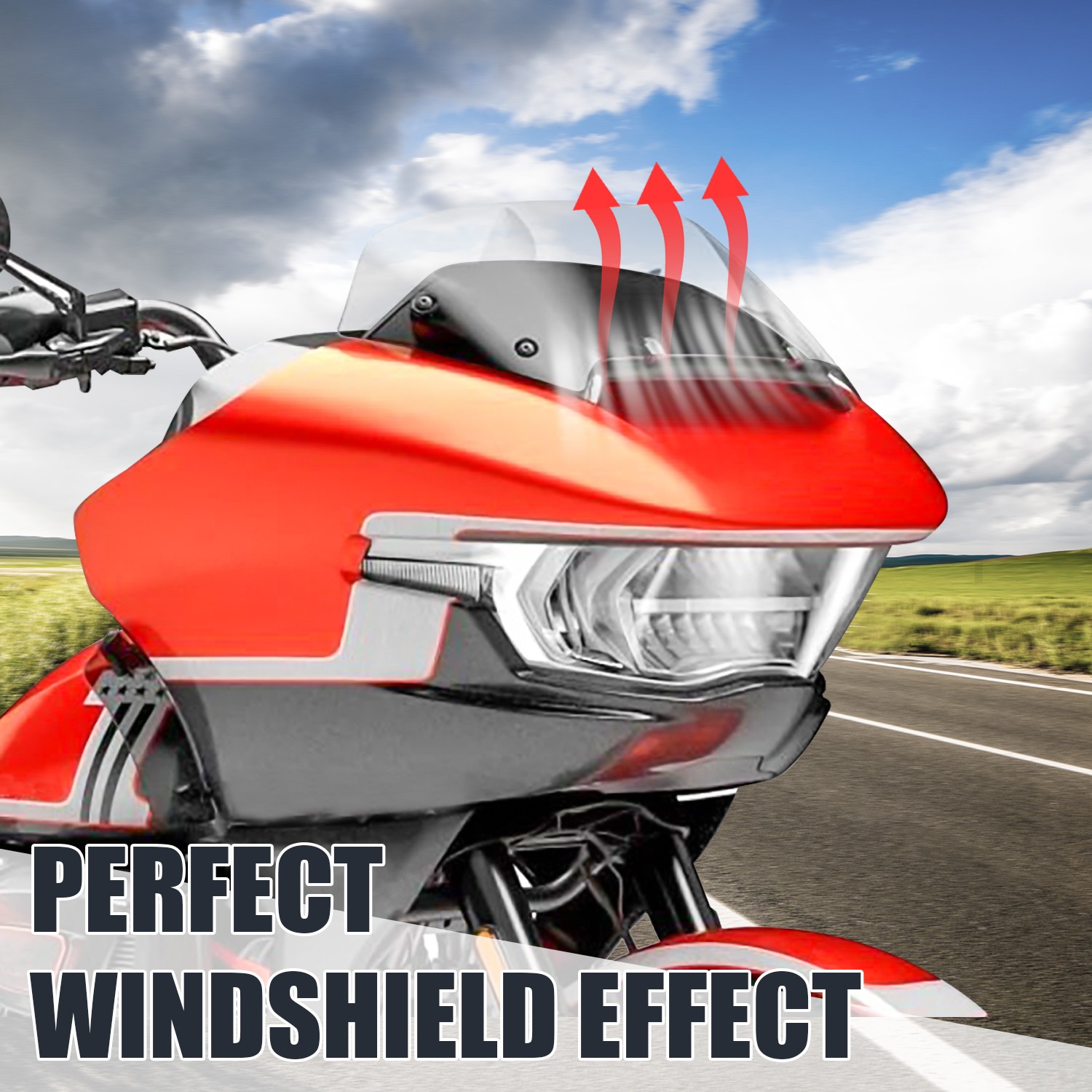Motorcycle Screen Windscreen For Harley CVO Road Glide FLTRXSE 2023-2024 Clear