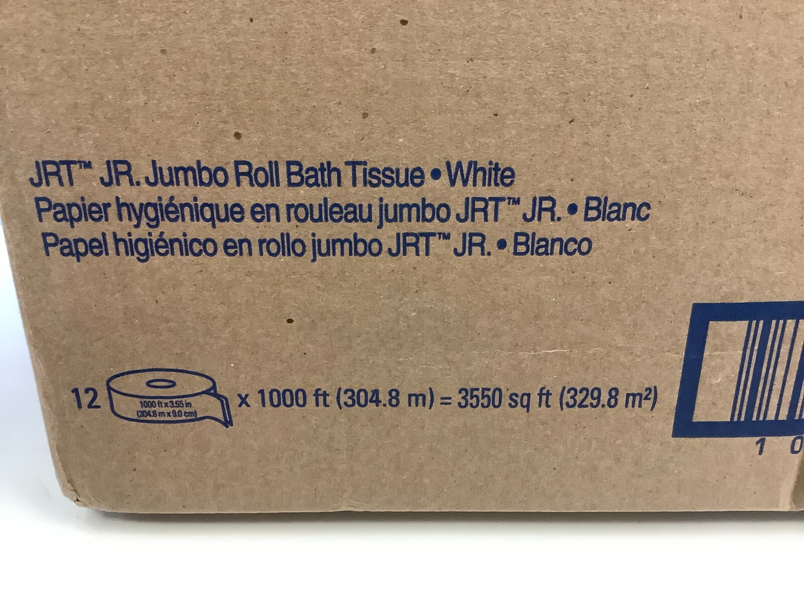 Scott 07805 Bathroom Tissue, 2-Ply, White, 1000 Ft. Roll, 12Pk, Disheveled