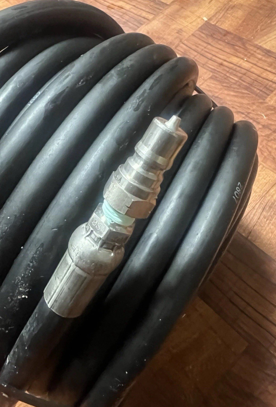 DWE 75’ Breathing Air Hose 250 PSI 3/8" w/ PARKER Quick-Connect SS Fittings NEW