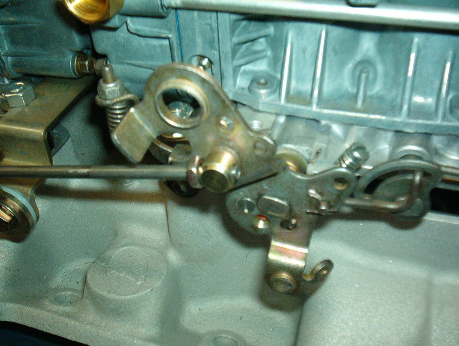 Dual quad 2x4 progressive linkage kit for 1850 style Holley carbs