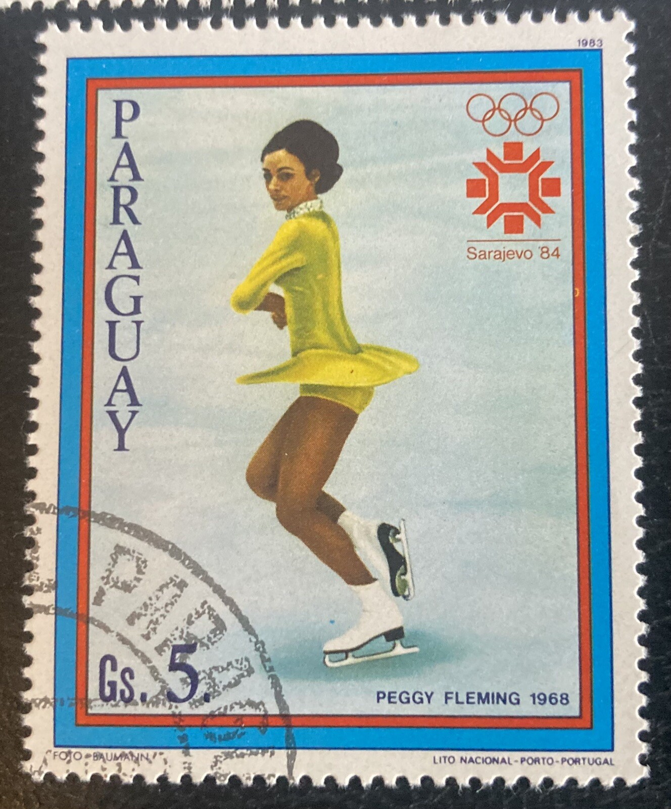 Paraguay Complete set of 7 Sarajevo Olympics of 1984. Lot #10-062906