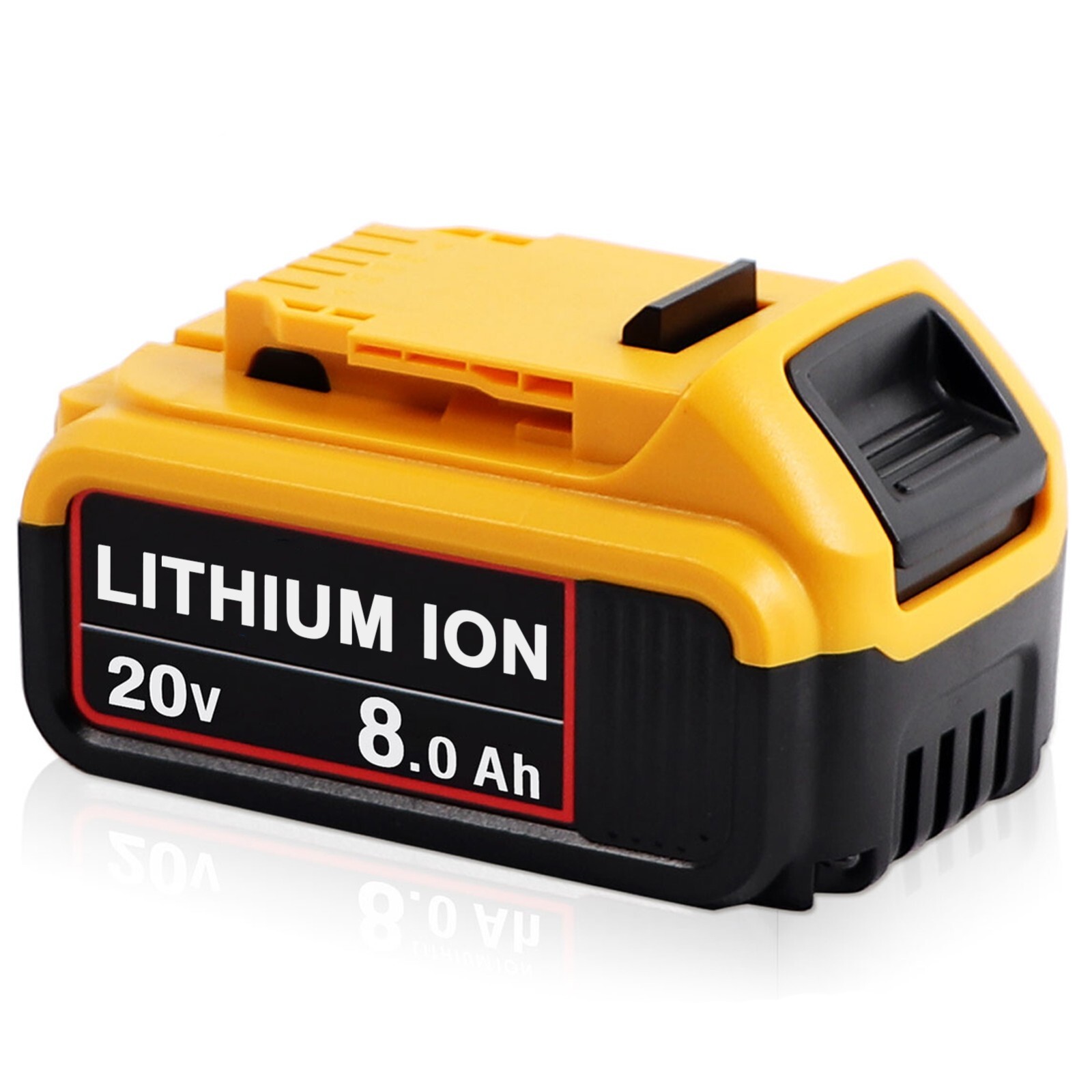 2Pack Lithium Ion Battery For DeWalt 20V 20 Volt Max 8.0AH DCB205 DCB206 DCB200