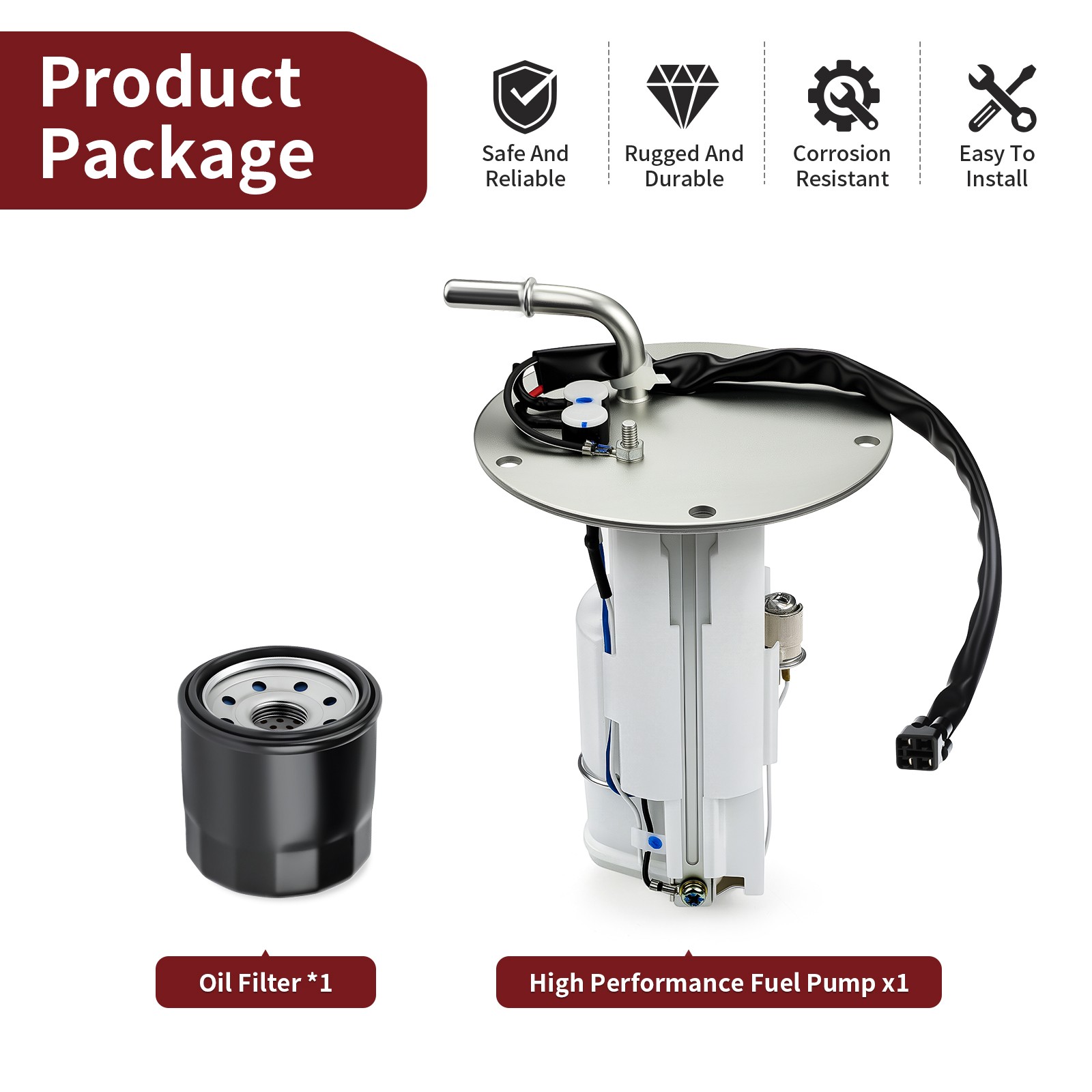 2006-2024 For Kawasaki Vulcan 900 Classic VN900B LT VN900D Fuel Pump +Oil Filter