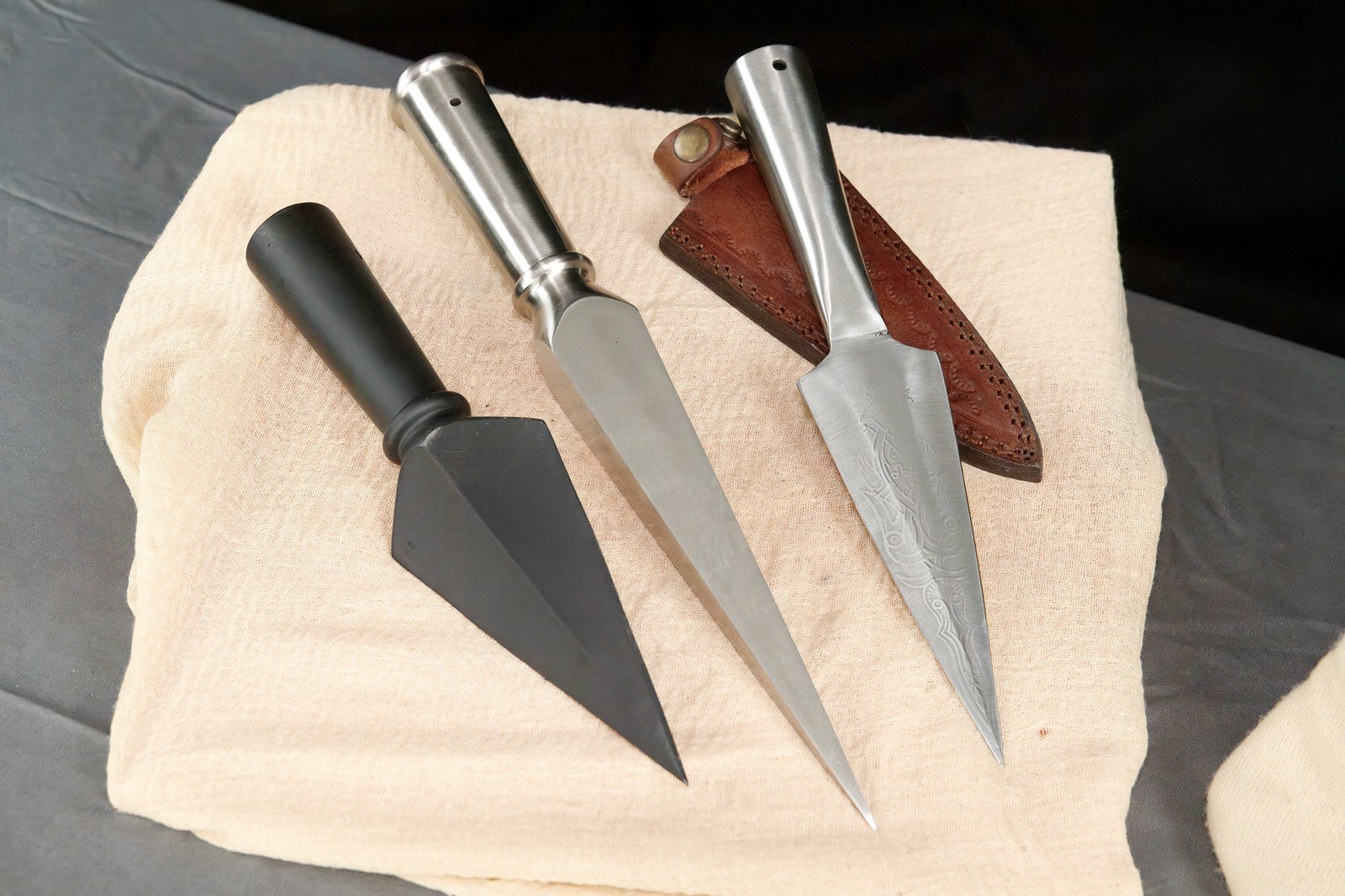 Forged Medieval Spear Head Polearm Viking Lance Broadhead Display Weapon sets