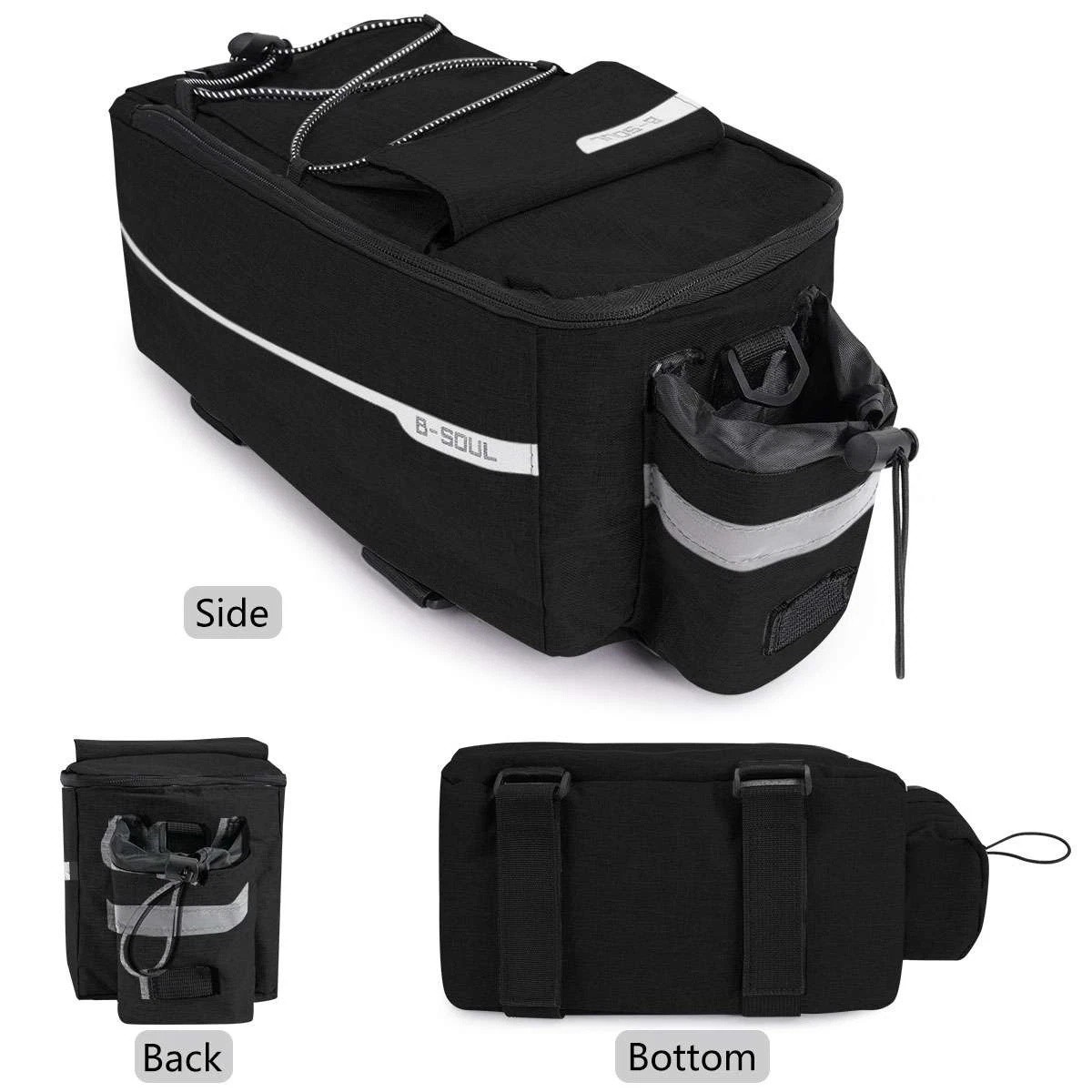 Bicycle eBike Rear Seat Storage Cycling Pannier Saddle Rack Bag Trunk Waterproof