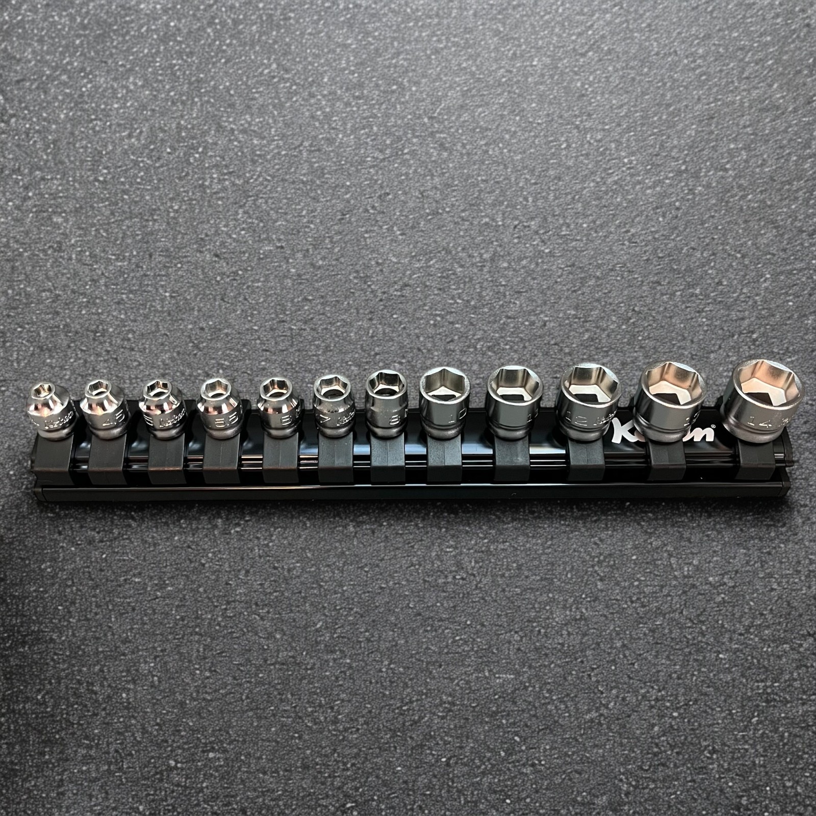 Ko-ken RS2400MZ/12 1/4 In SQ. DR. SOCKET SET 4-14MM 6 POINT Z-SERIES 12 PIECES