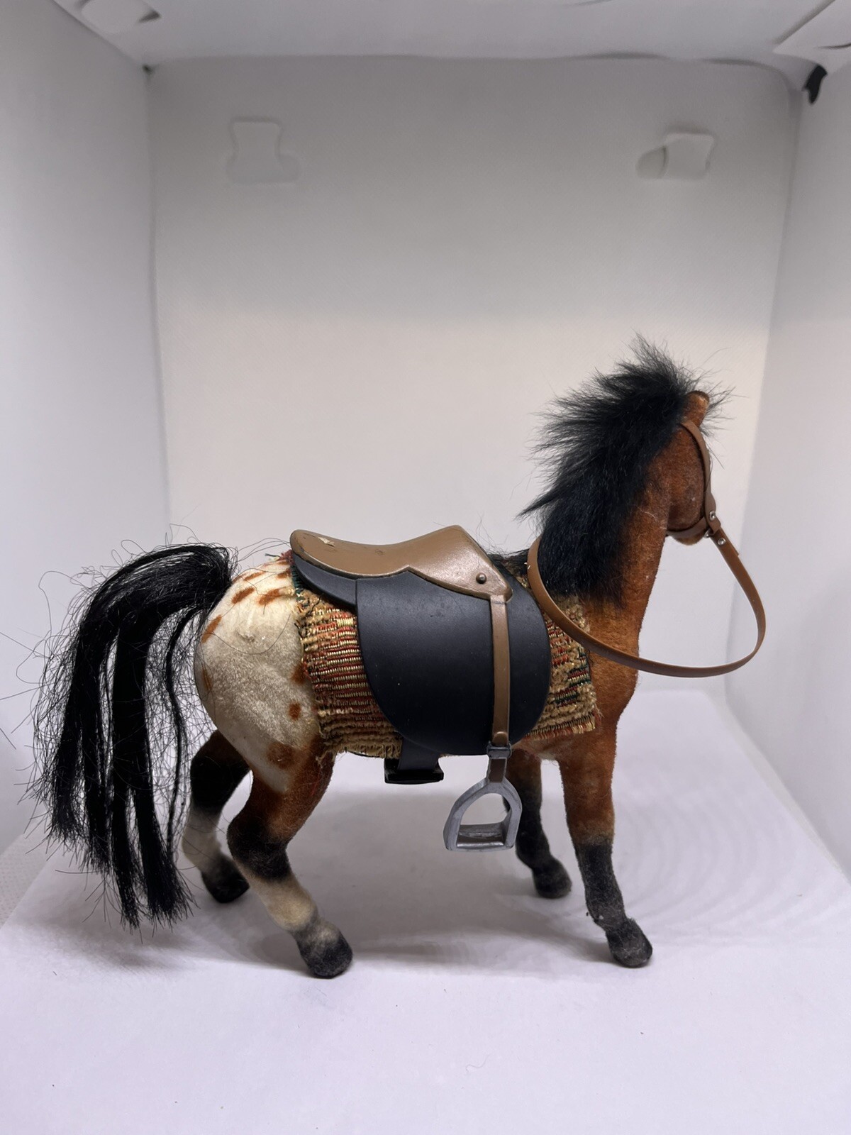 horse mini american Indian Spanish colonial saddle bridle blanket Felted