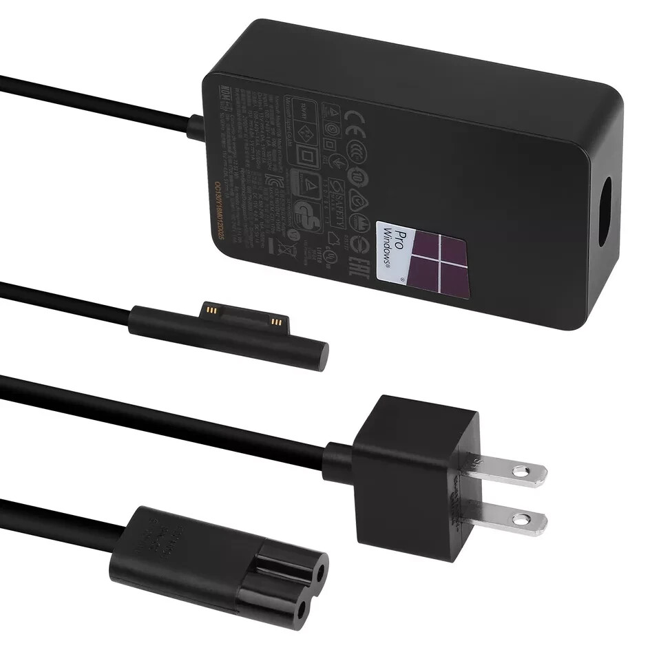 Genuine 65W Microsoft Surface Pro Book 1 2 3 4 5 6 7 X Adapter Charger 1706 1800