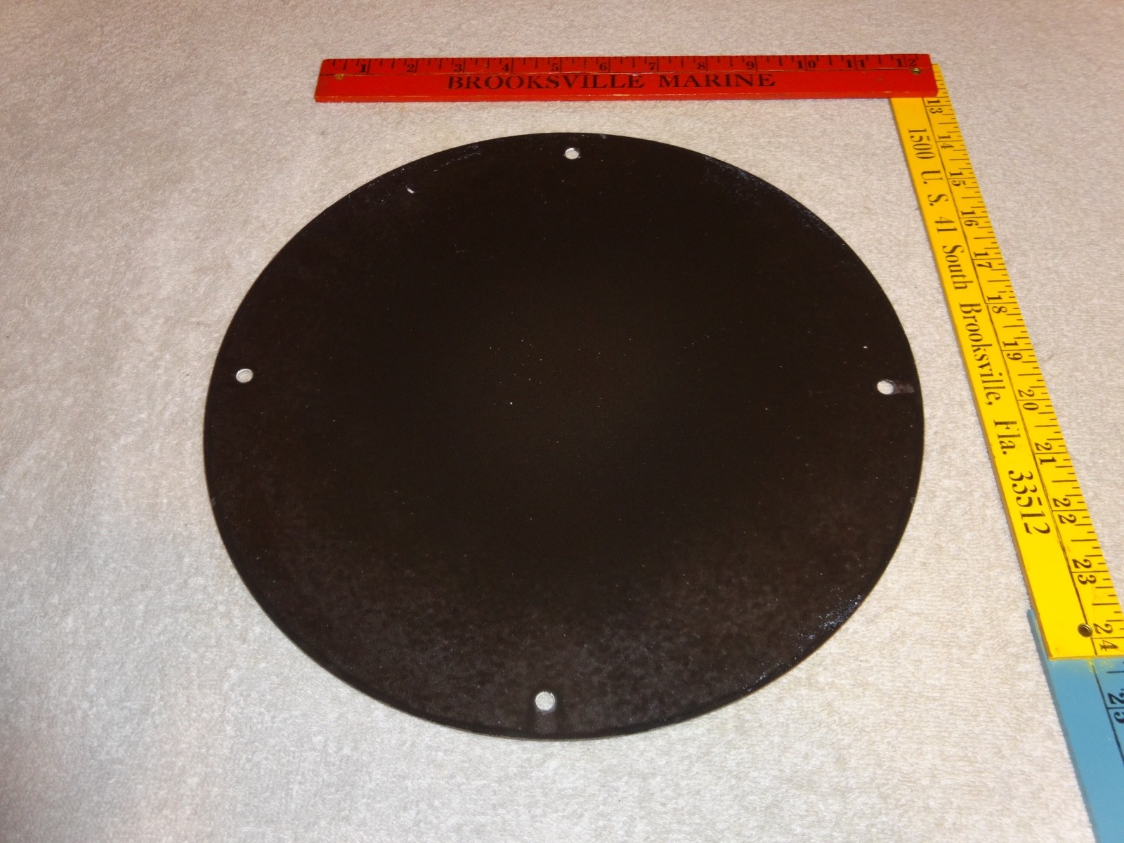 VINTAGE 56 REDDY KILOWATT ELECTRIC SCOOTER 11 3/4" PORCELAIN METAL GASOLINE SIGN