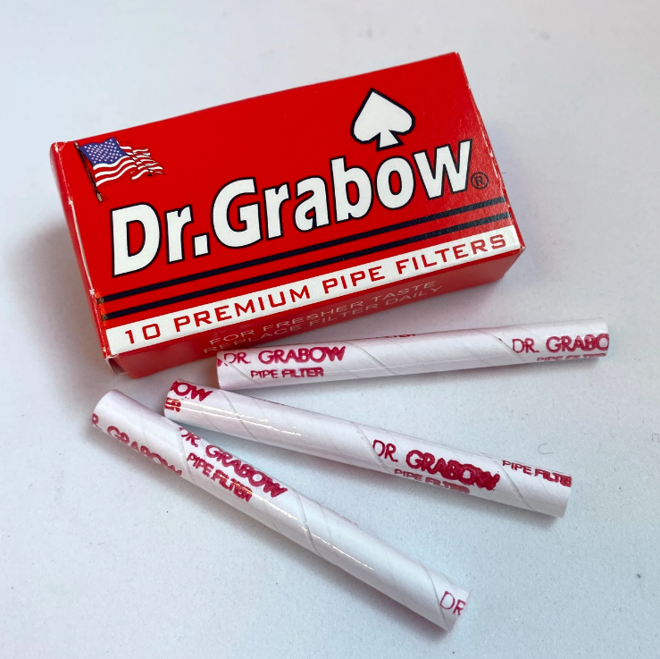 Dr. Grabow Pipe Filters (Full Display Box of 12 Units, 120 Filters Total)