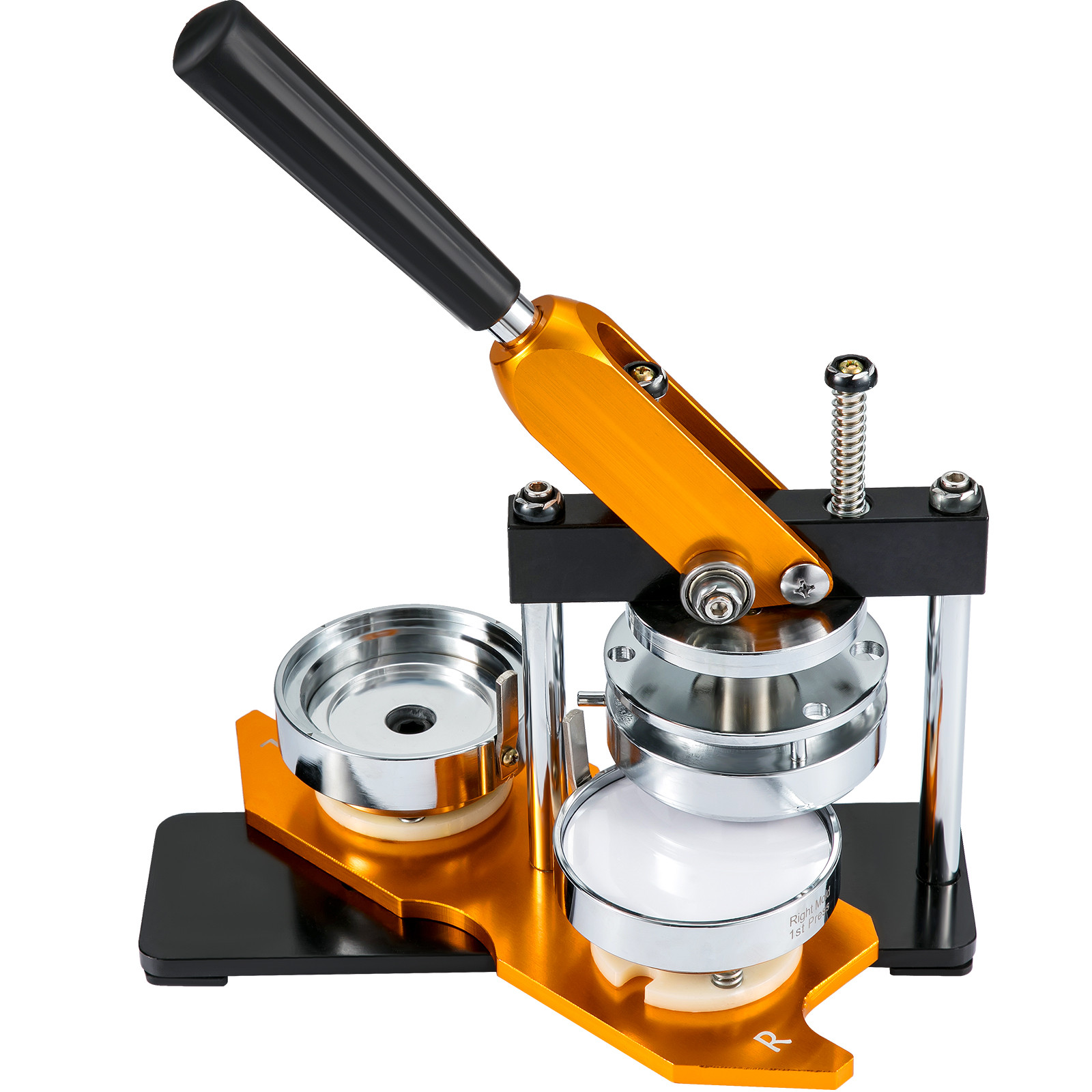 VEVOR Button Maker Machine Badge Pin Machine 3" 75 MM 100 Free Parts Press Kit