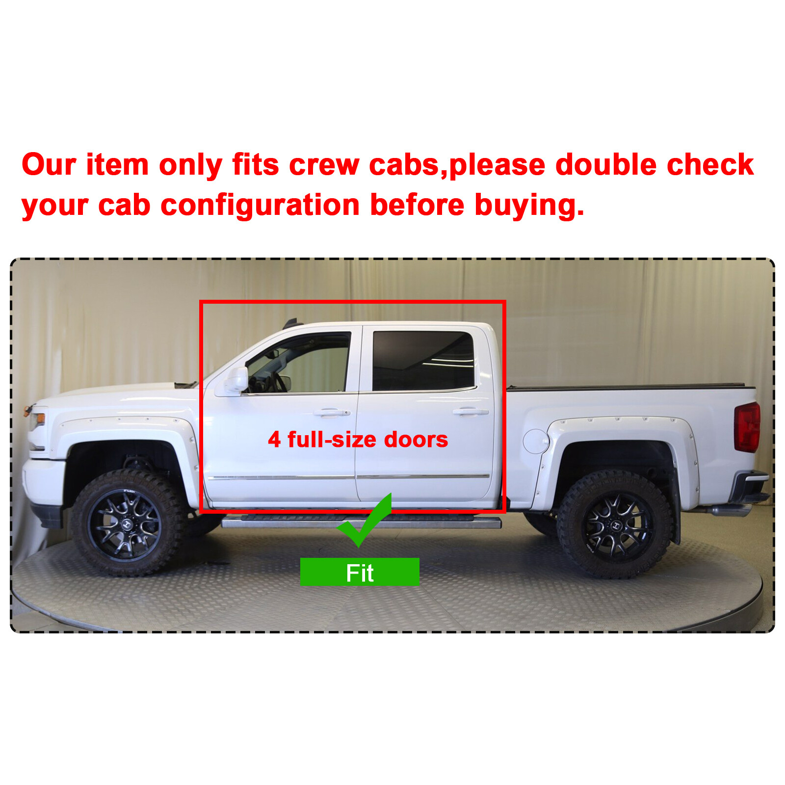 Underseat Storage Box for 2007-2018 Chevy Silverado 07-19 GMC Sierra CREW CAB