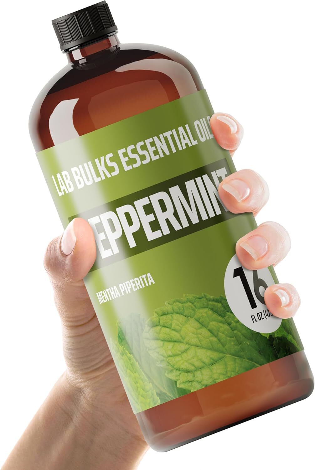 Peppermint Essential Oil, 16 oz Bottle for Diffusers, House Cleaning, Candles