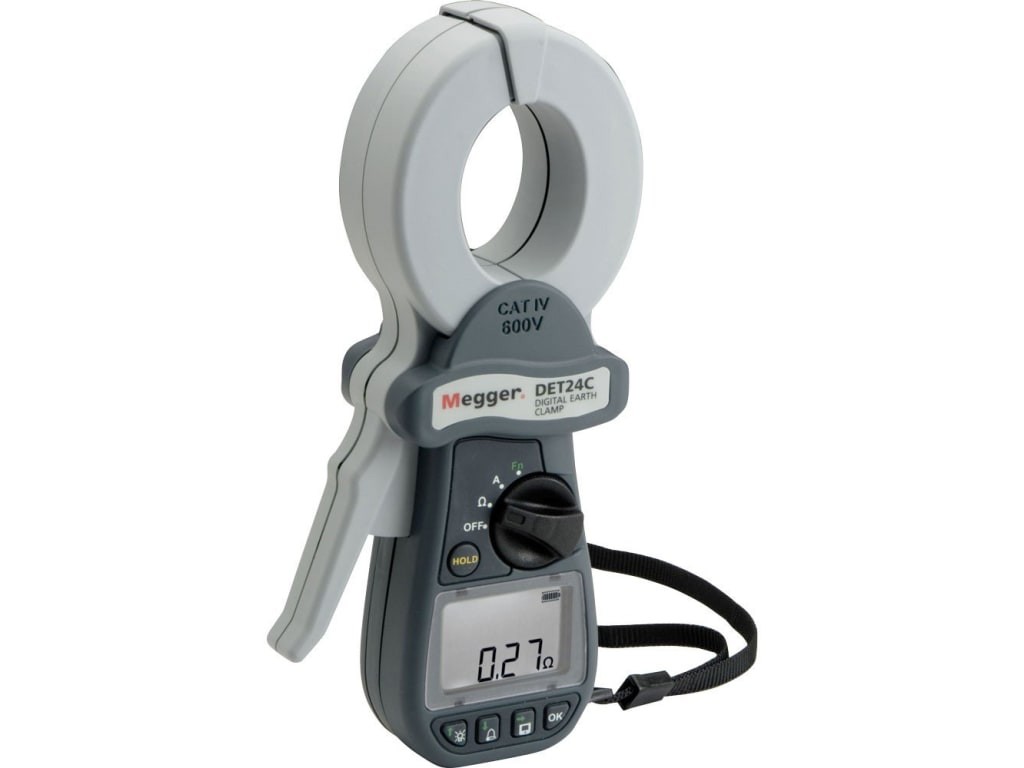 Megger DET24C - Digital Clamp-On Ground Resistance Meter with Data Storage and