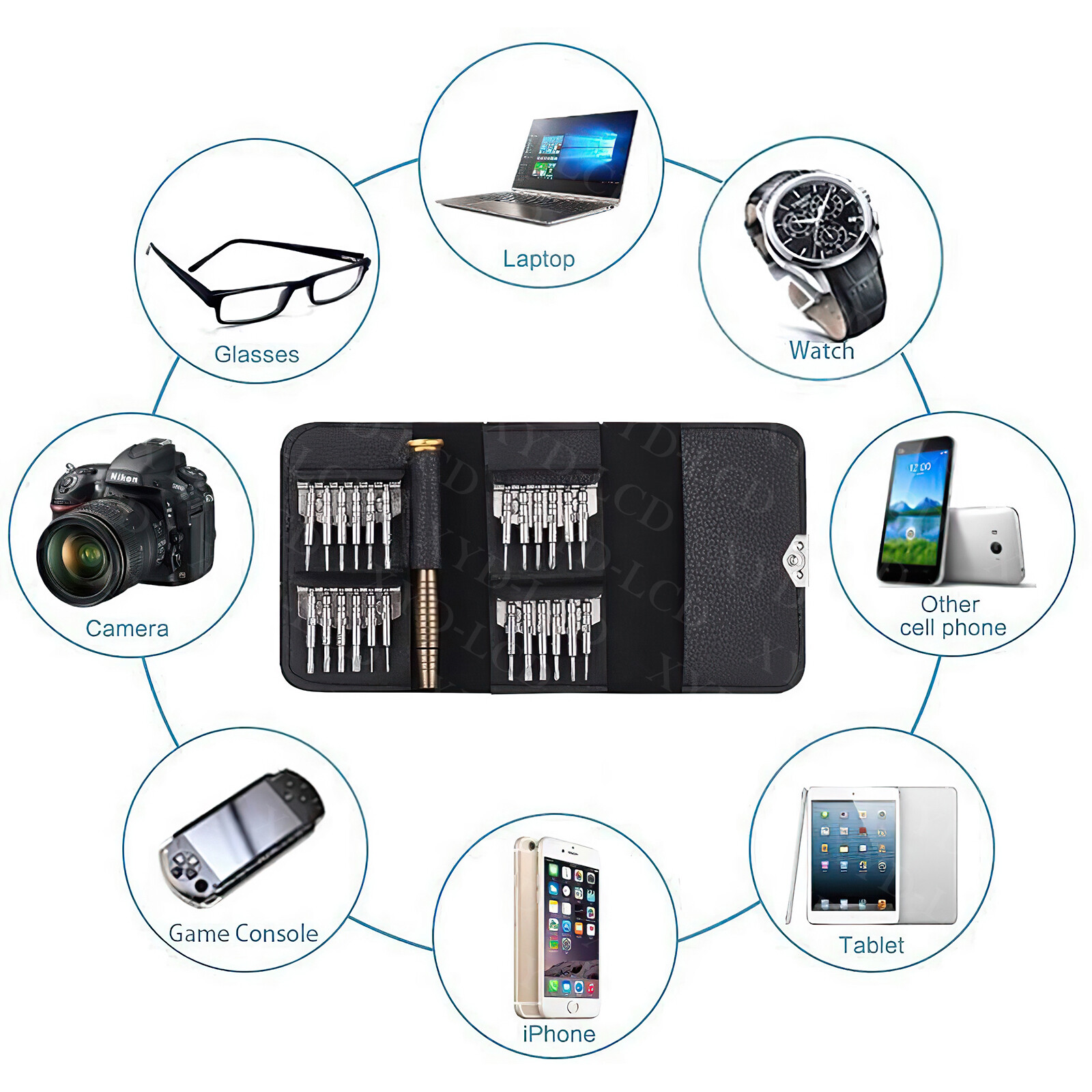 25 in1 Precision Screwdriver Set Computer Repair Torx Tool Kit Laptop Smartphone