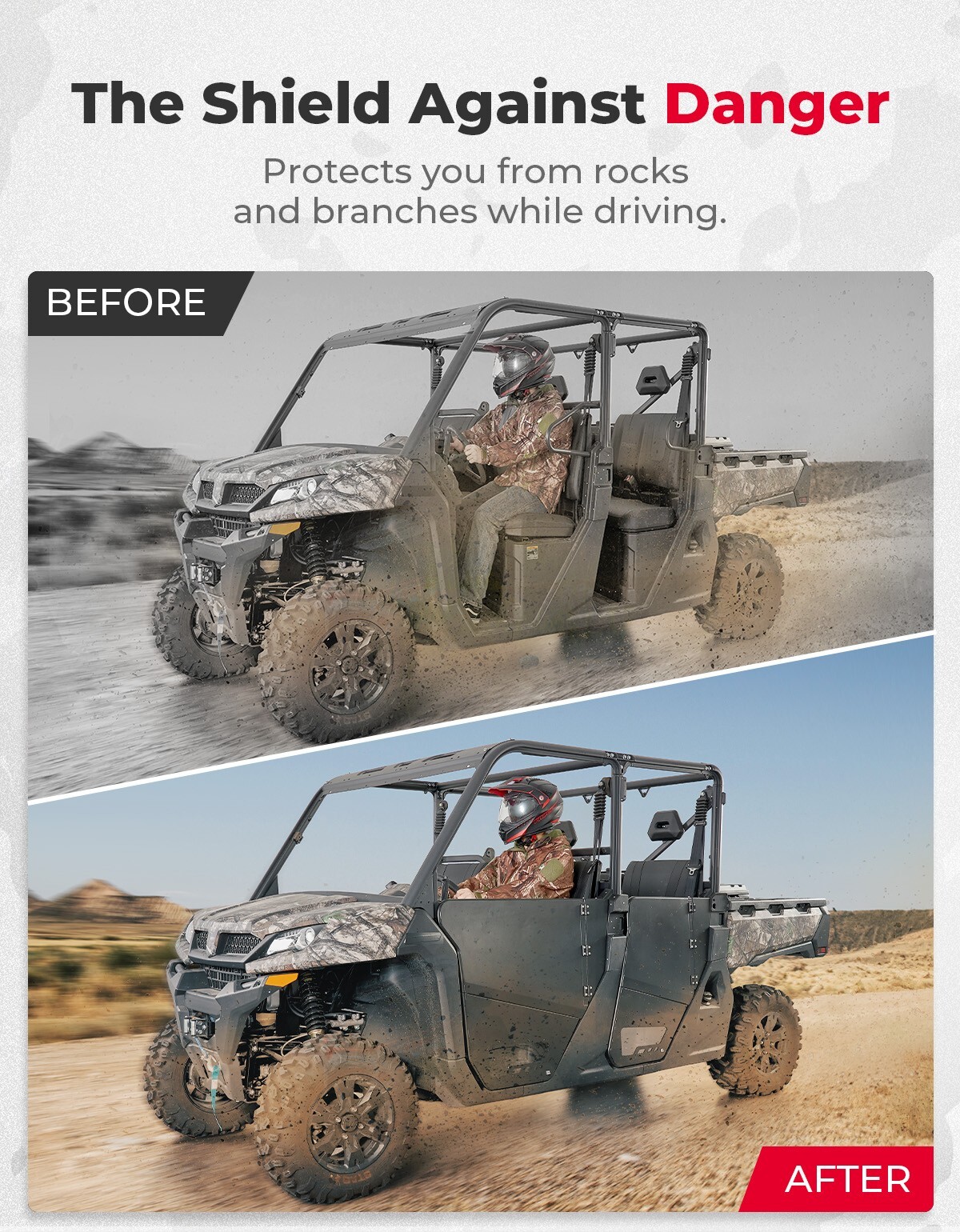 Aluminum Half Door 4Seat For CFMOTO Uforce 1000 XL 2022-2024 #5SYV-807500-6000