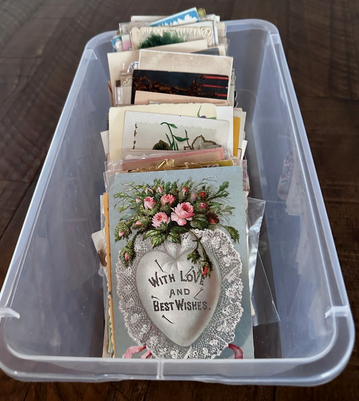 Huge Lot of 200 +Old Scraps~Cards~Ephemera~Mixed Paper~DAMAGED-SCRAPBOOK CRAFTS!