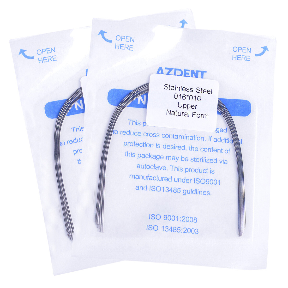 AZDENT Dental Orthodontic Arch Wire Stainles Steel Rectangular Ovoid/Nature Form