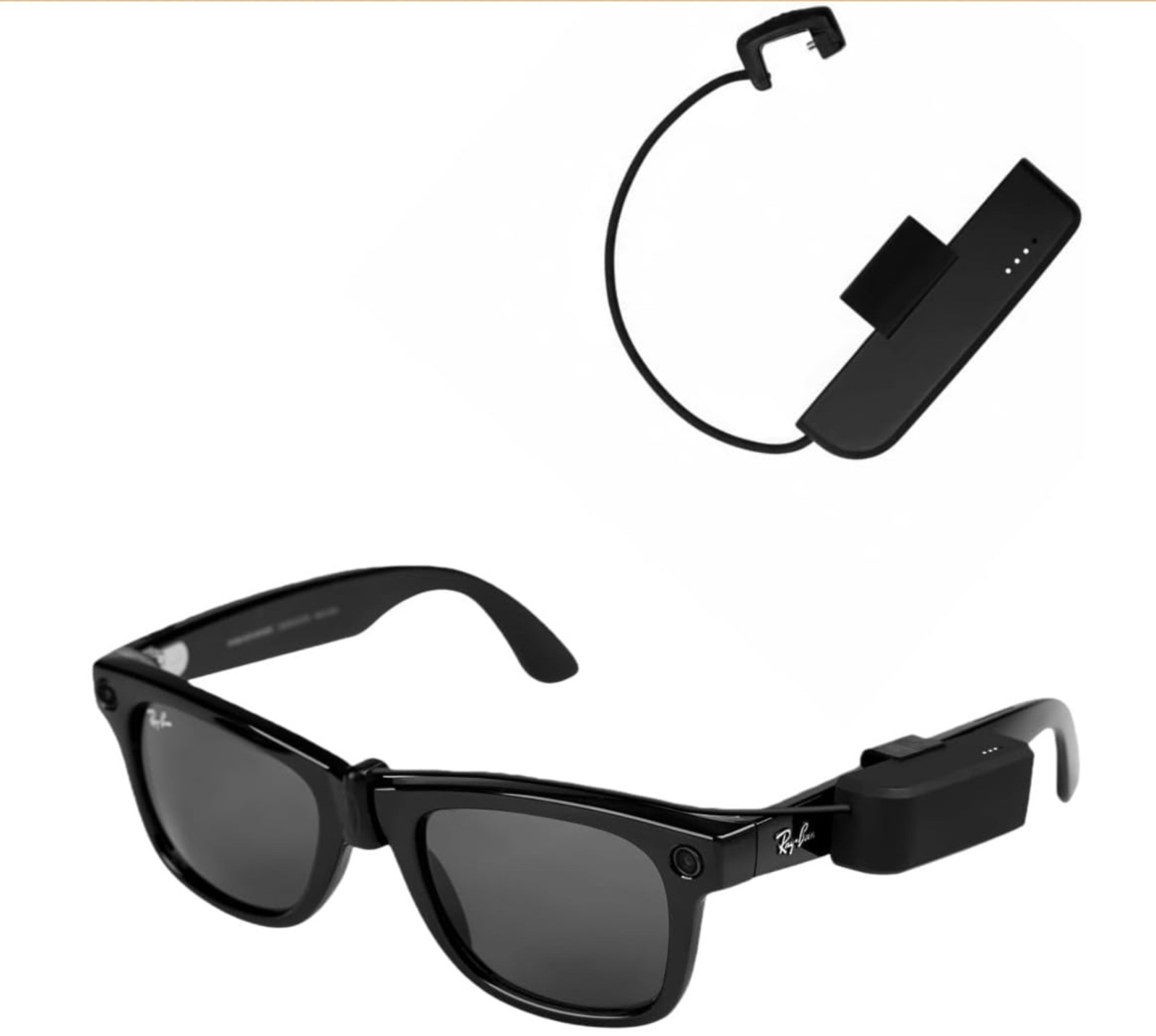 Battery Pack Charger for RayBan Meta Gen 2, RayBan Meta Gen 1, Wayfarer/Skyle...