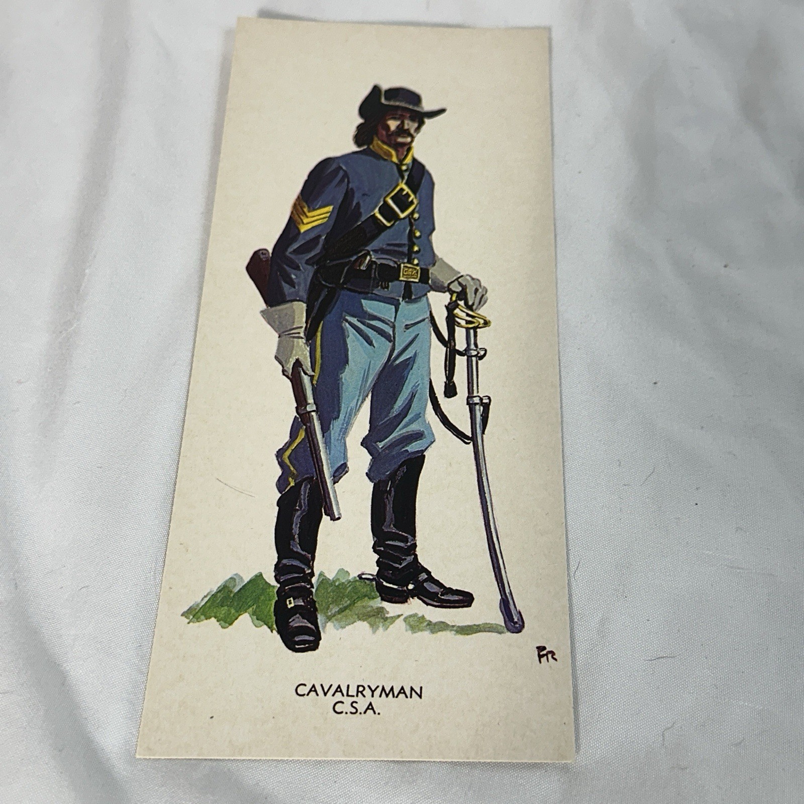 American Civil War Uniforms Of The Confederacy Set Of 6 Art Cards In Folder