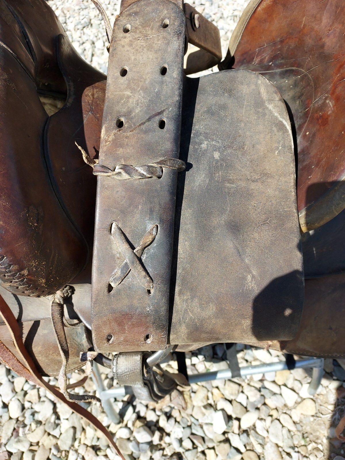 Antique Joseph Sullivan Fort Benton Montana - Saddle - Square Skirt - 13" seat