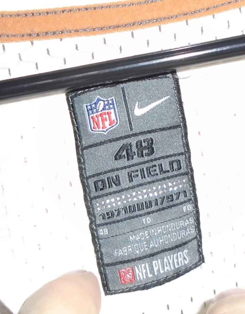 Nike Eli Manning #10 New York Giants White NFL On Field Jersey Size 48 stitched