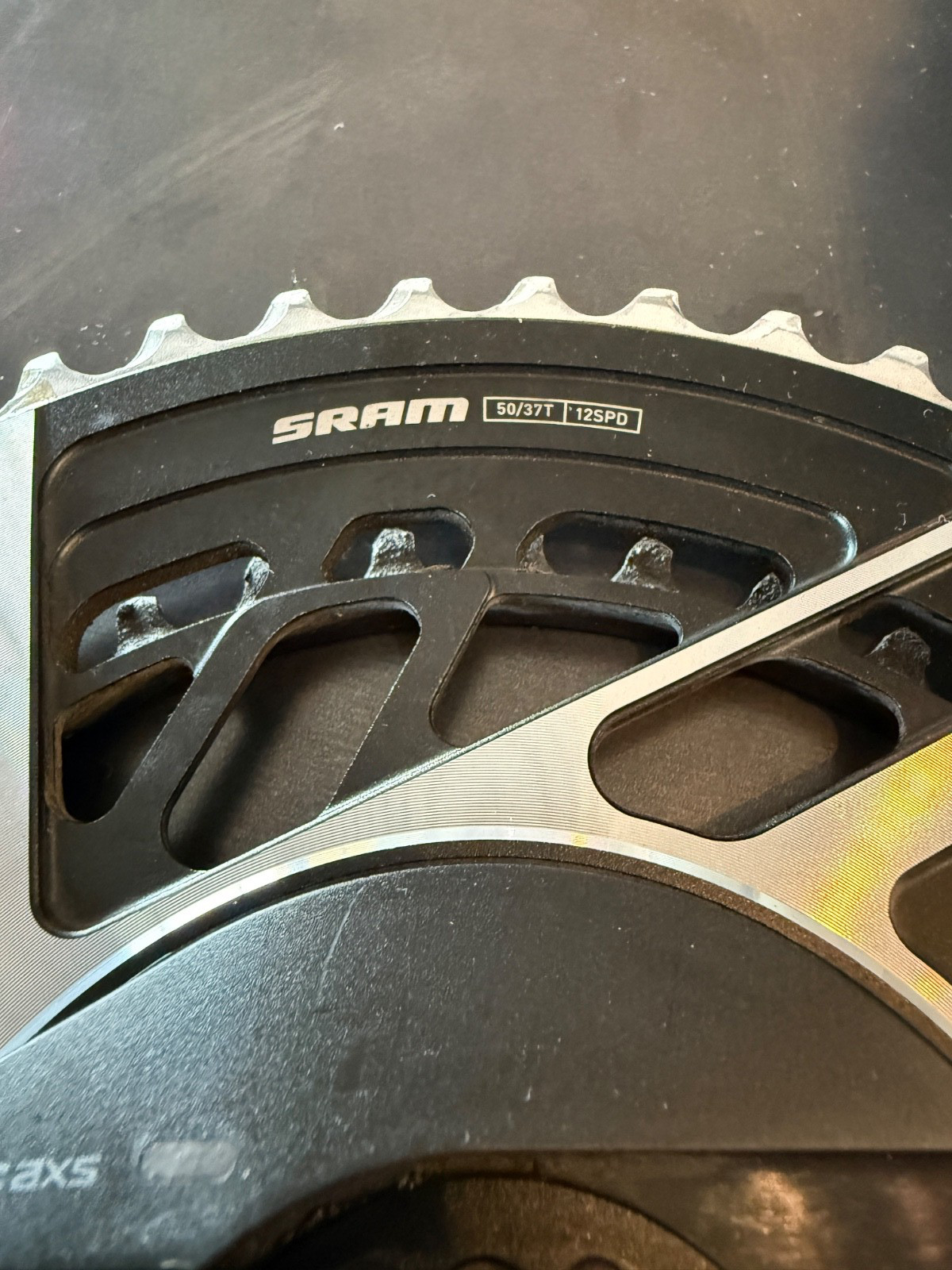 SRAM RED AXS E1 2x Power Meter Chainring - 50/37t 2x12-Speed 8-Bolt