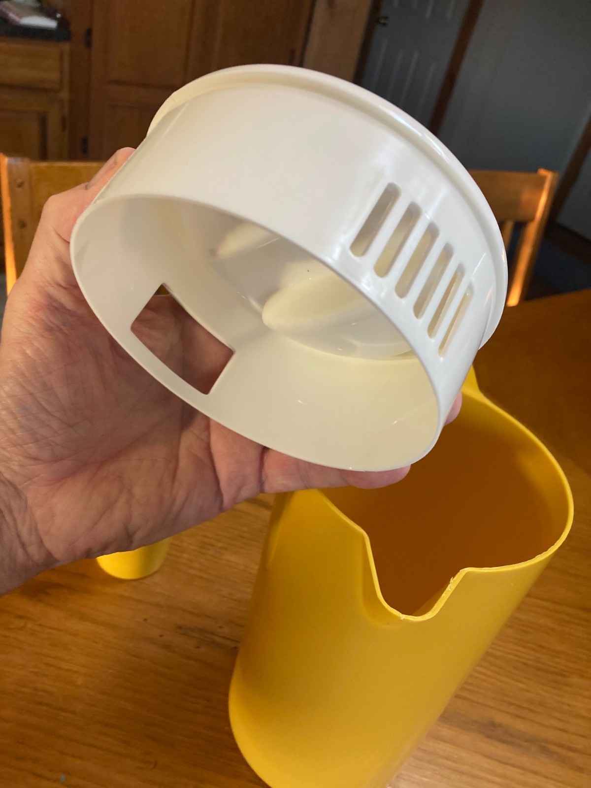 Vintage Ford Motor Co. Plastic Pitcher W/ Four Drinking Tumblers