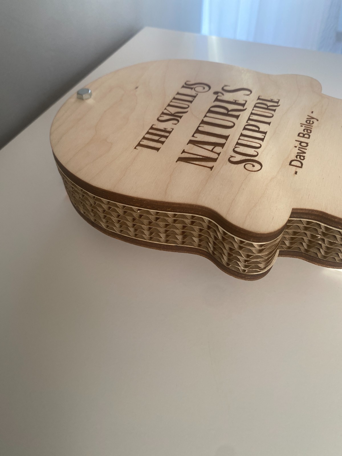 New Handmade Wooden Flower Press Skull Design | Botanical Leaf Herb Press