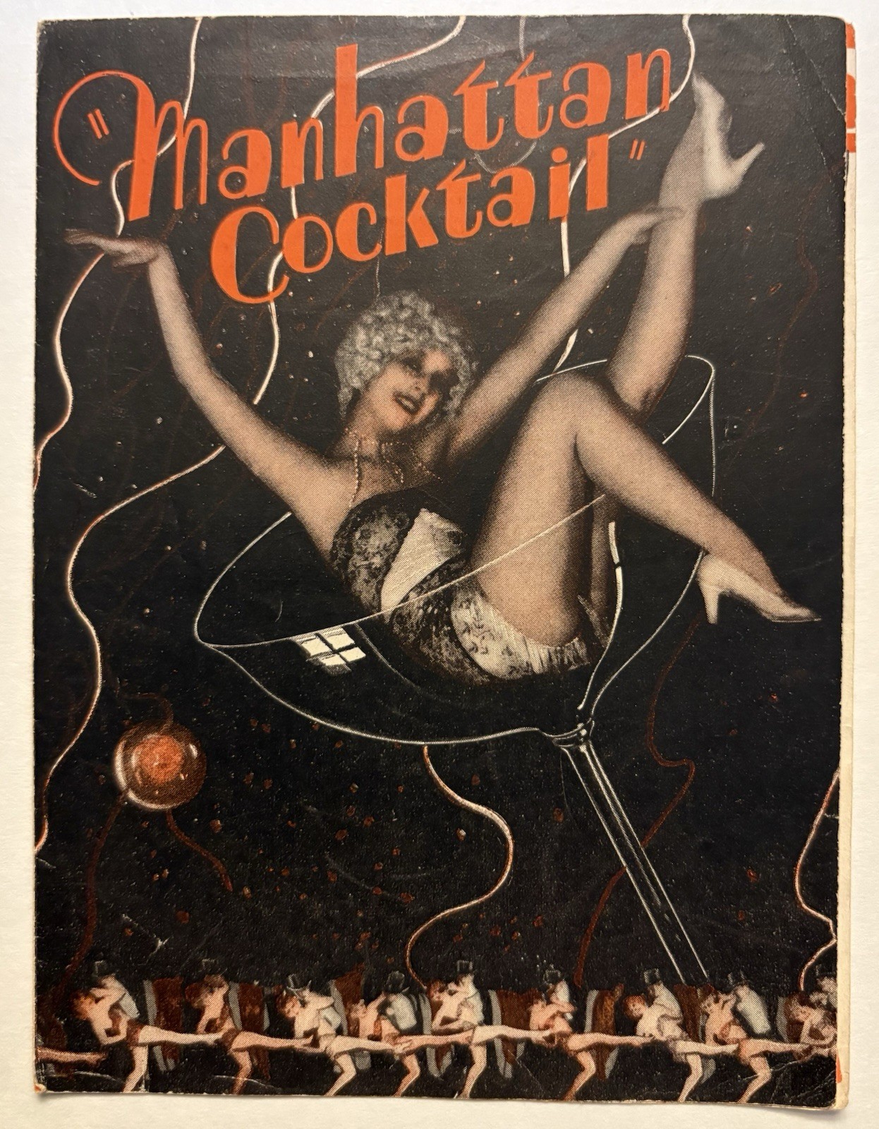 MANHATTAN COCKTAIL Orig Herald 1928 4 1/2”x6” Nancy Carroll Movie Poster Art 08