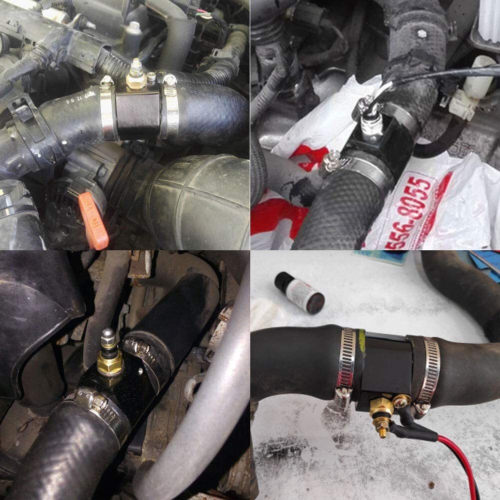 30mm Water Temp Joint Pipe Radiator Hose Temperature Gauge Sensor Adapter