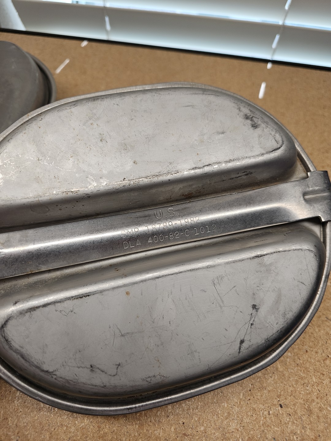 3 Lot X Vintage US Military Issue Mess Kits No Silverware 3 Random Years/ Kits