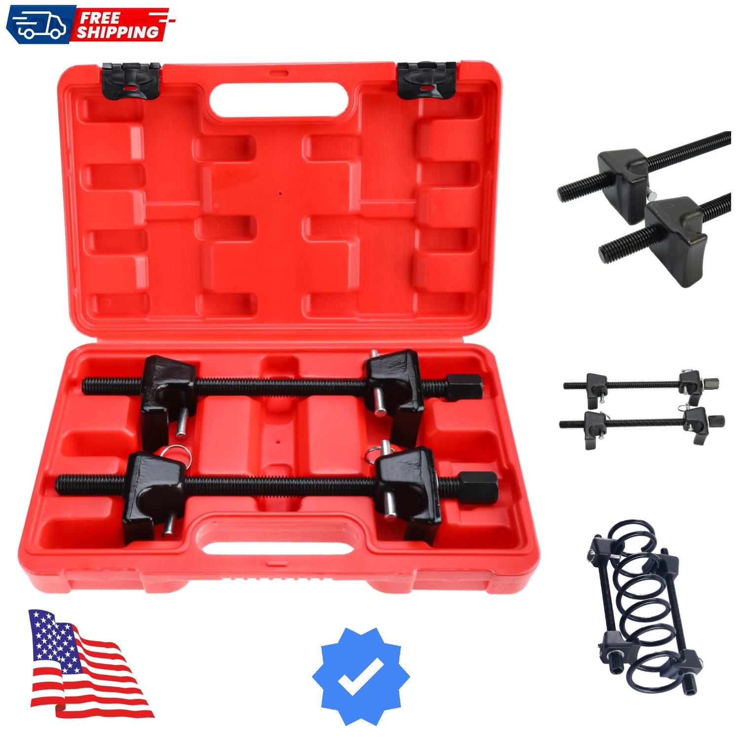 Macpherson Strut Spring Compressor Tool, 2pcs coil spring compressor tool, 1/...