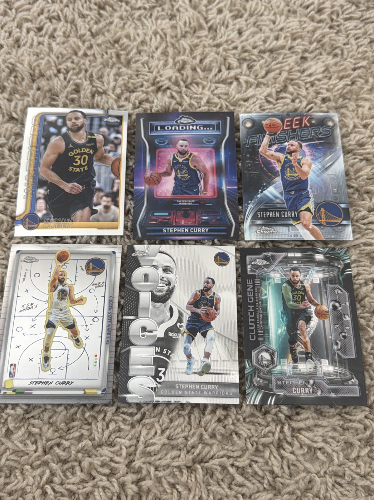 2025-26 Topps Chrome Stephen Curry Hobby Base Set Lot Golden State Warriors