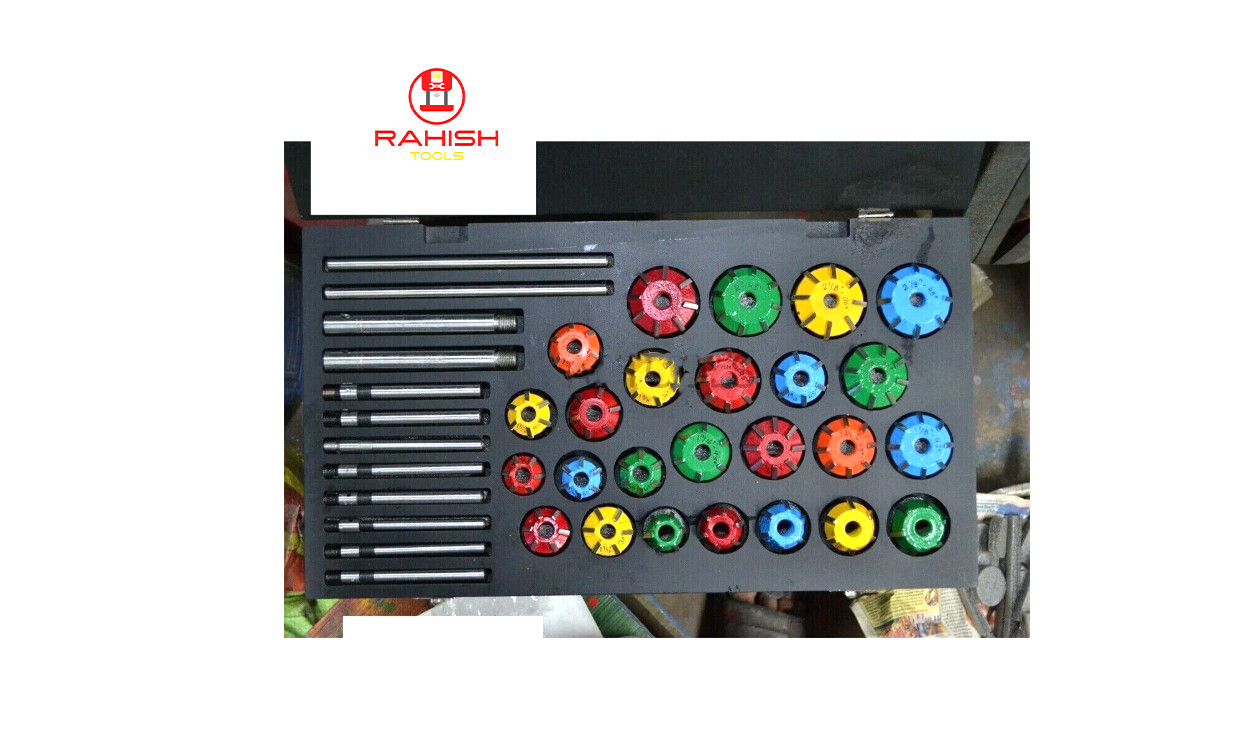 Carbide Valve Seat Cutter Set Tipped 37 For Chevy, Ford.gmc ,Caterpillar ,Komtus