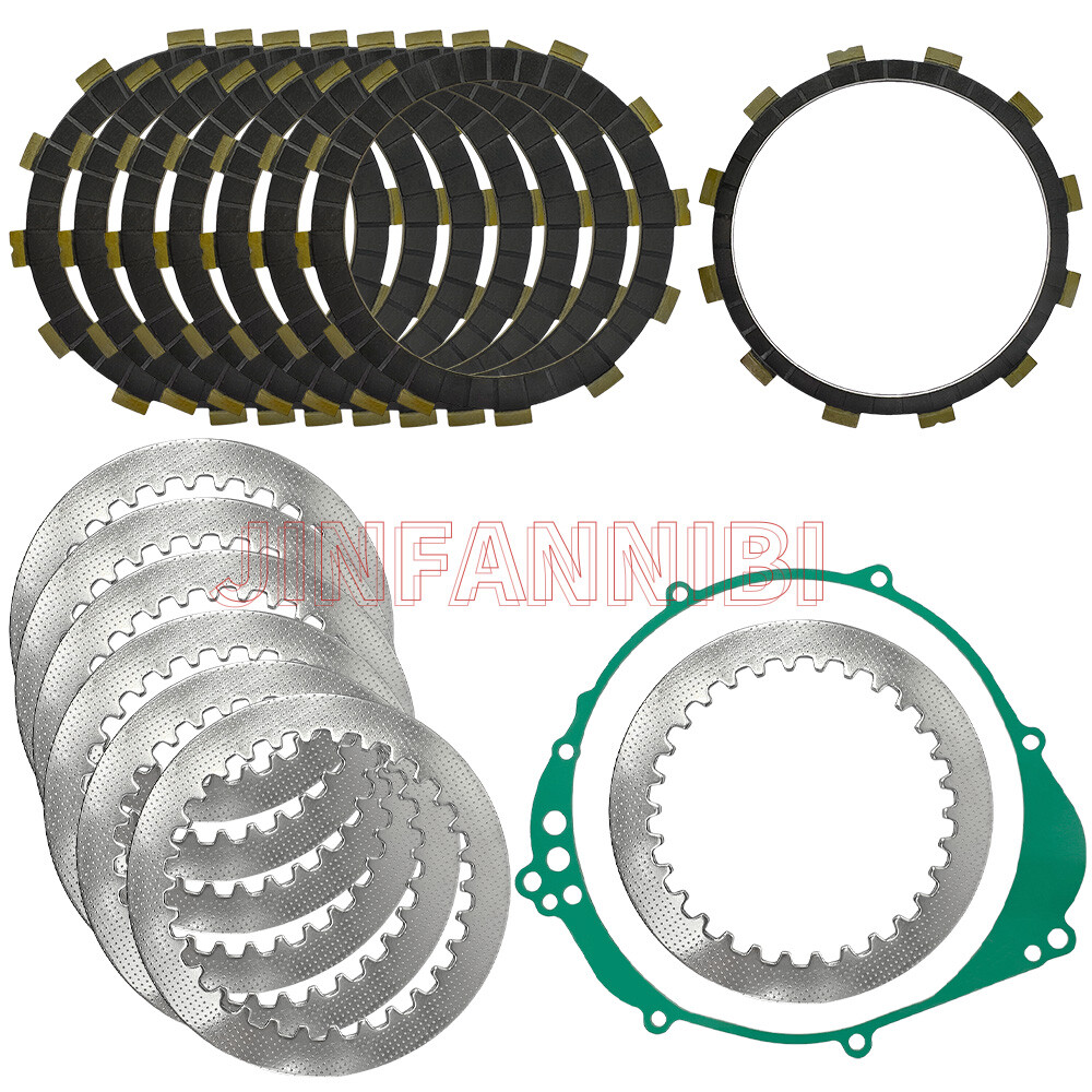 Clutch Friction Steel Plates & Gasket Kit for Yamaha R1 YZF-R1 YZFR1 1999-2003