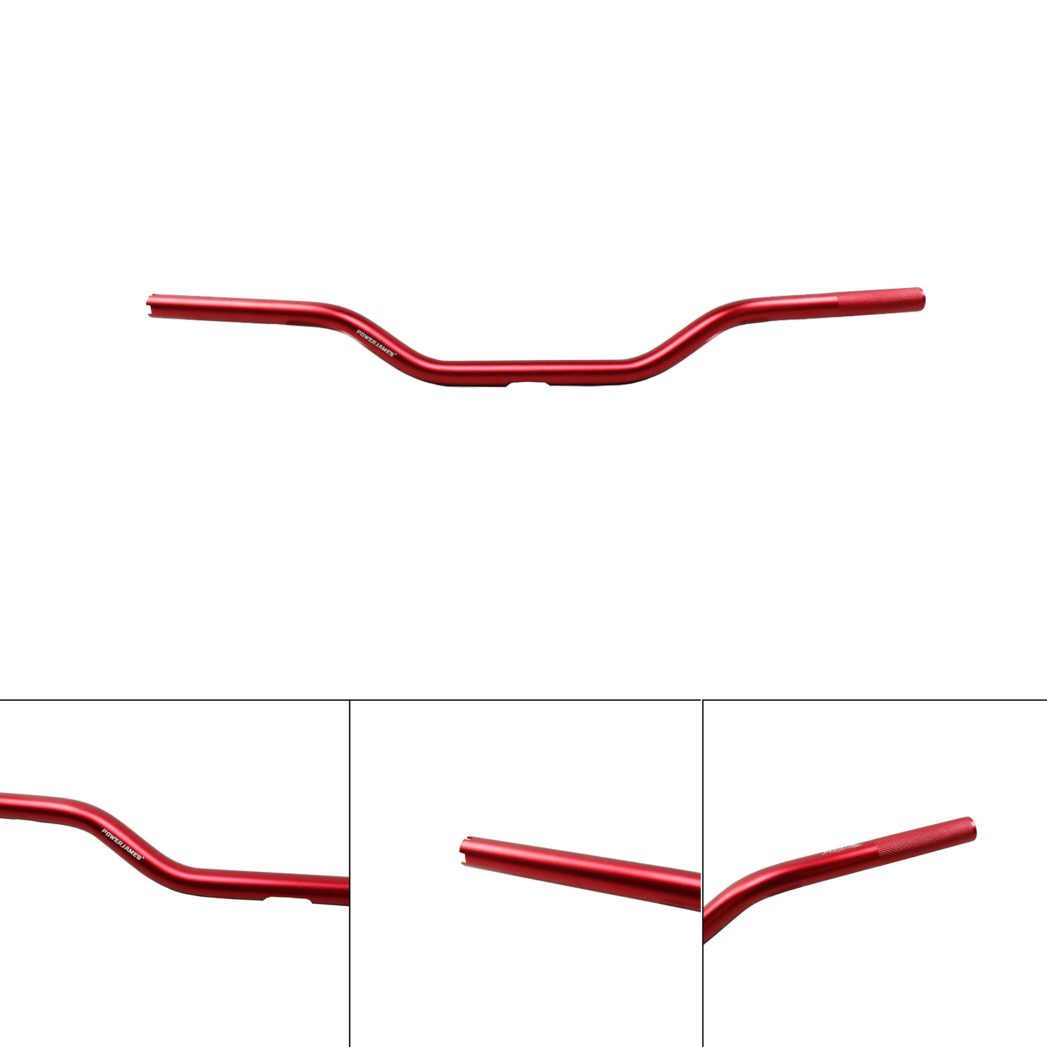 Red 1.0" Handlebar for Harley Dyna Street Fat Bob Low Rider Wide Super Glide FXD