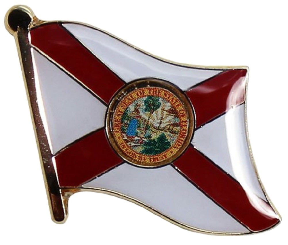 Florida Flag Lapel Hat Pin FAST USA SHIPPING