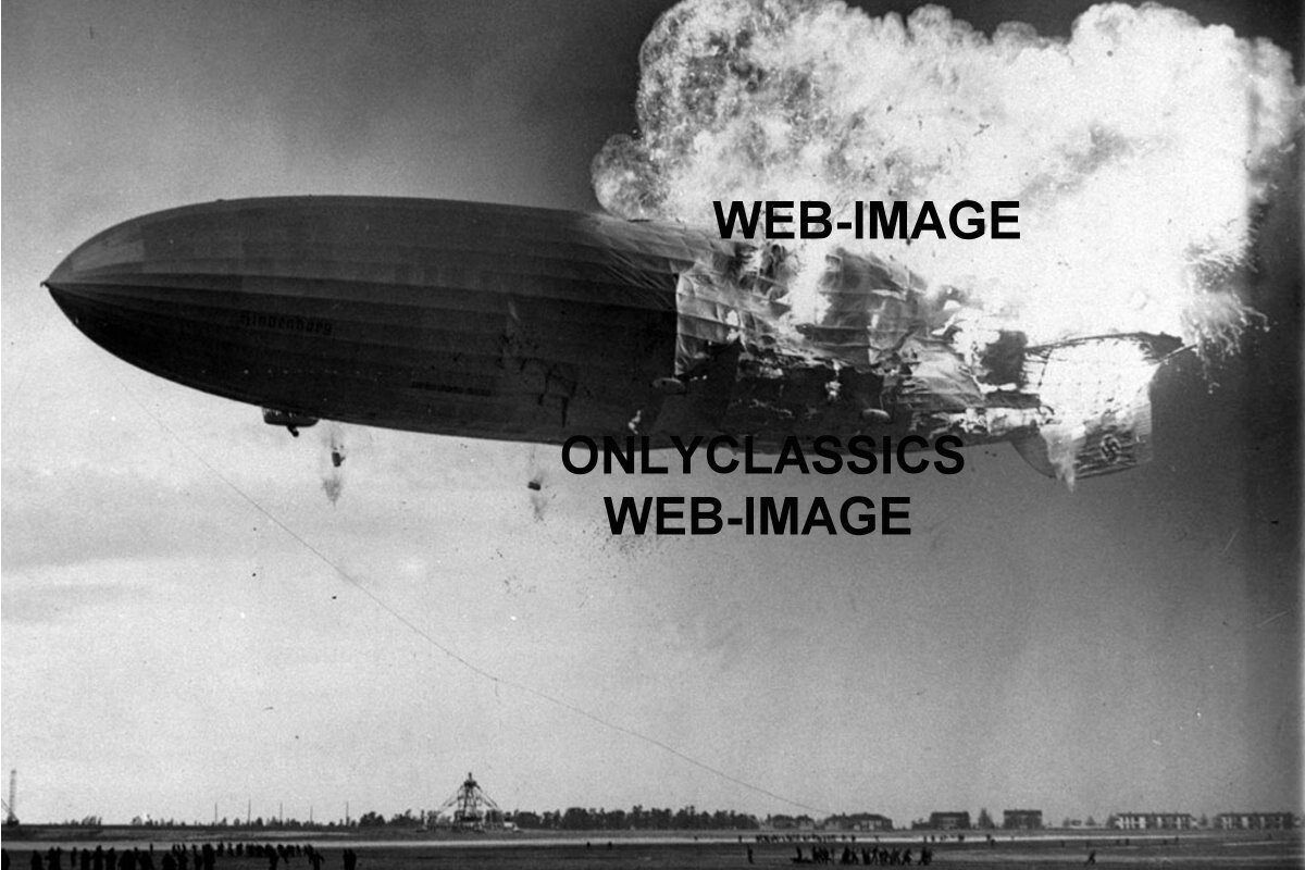 GERMAN AIRSHIP HINDENBURG DIRIGIBLE 34-4X6 PHOTOS LAKEHURST NJ AVIATION MILITARY
