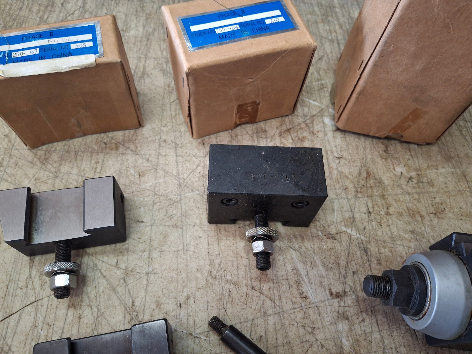 PHASE II #250-111 Wedge Type Quick Change Tool Post w/ 250-104 / 107 / 101