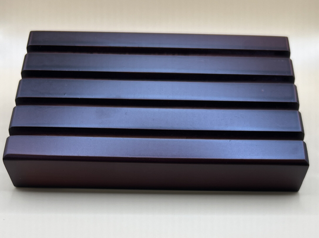 * Challenge Coin Display Stand Rack, Solid Wood, Mahogany color holds 16 Coins