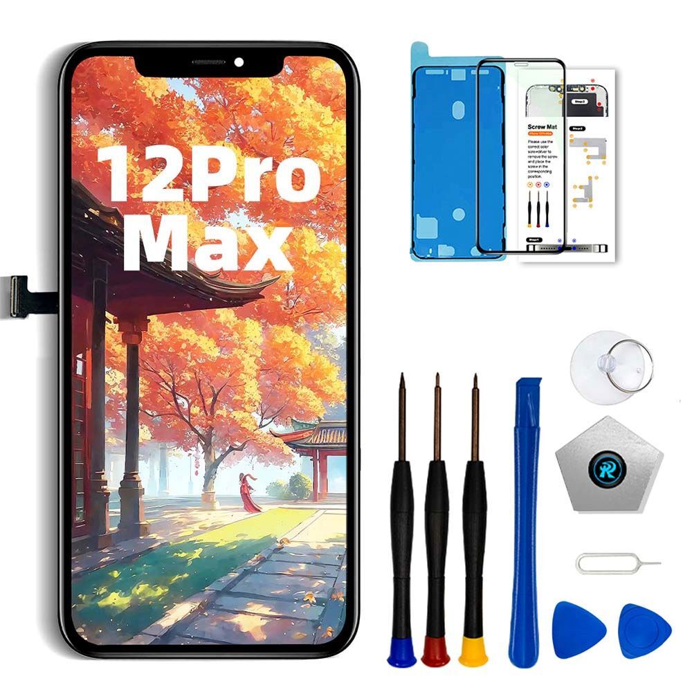 For iPhone 12 Pro Max Display LCD Touch Screen Digitizer Replacement Assembly