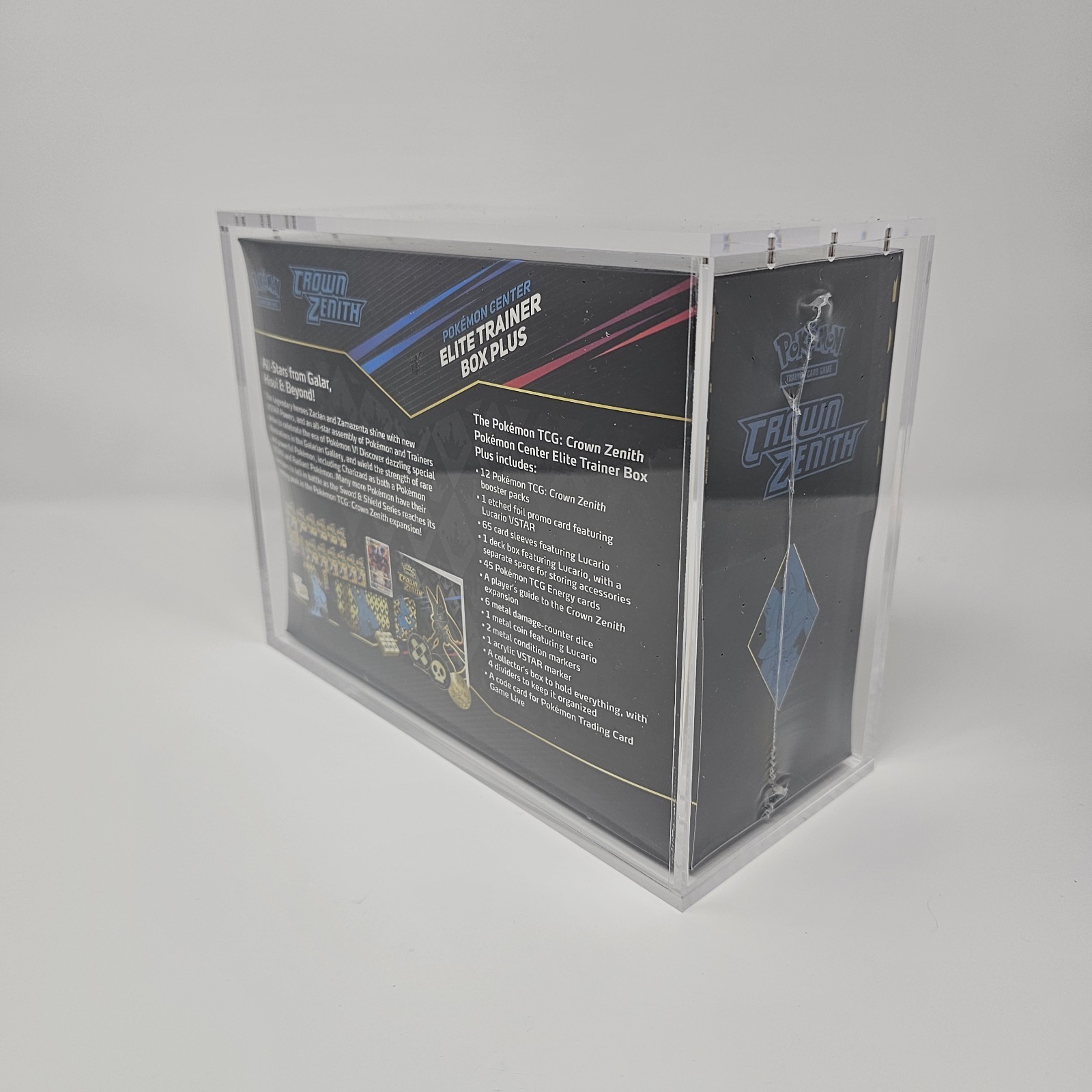 Pokemon Elite Trainer Box Plus Acrylic Case Premium Magnetic Lid