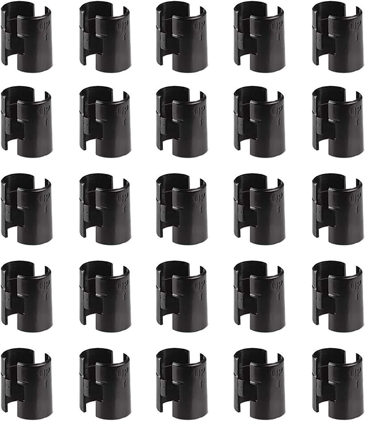 Wire Shelf Clips for 3/4" Post, Wire Shelving Shelf Lock Clips 25 Pairs 50 P...