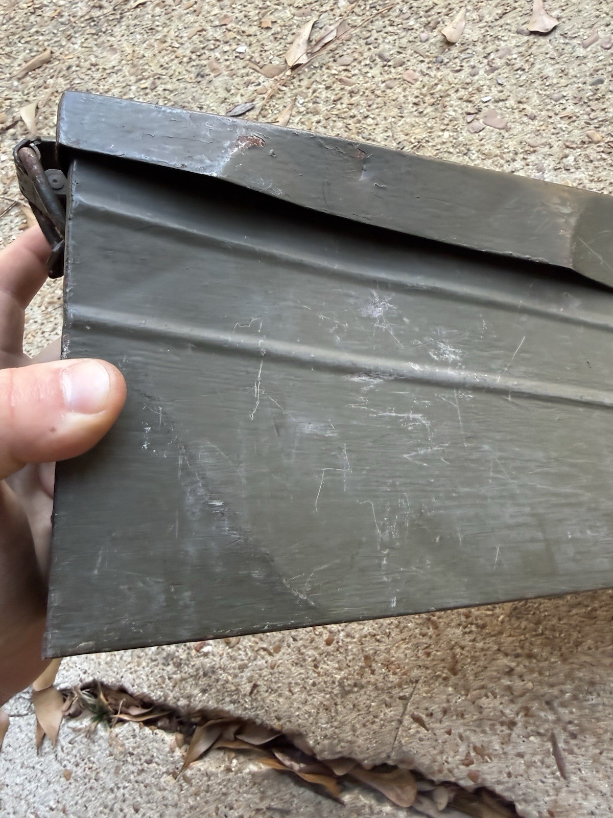 WW2 Style German Green Ammo Can Postwar Manufacture 7.62x51 EMPTY