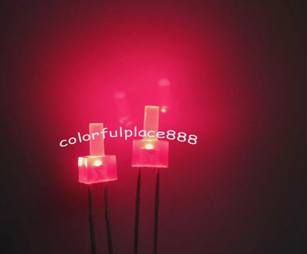 2mm Flat Top Diffused Red Yellow Blue Green White Orange Warm LED Leds Diode New