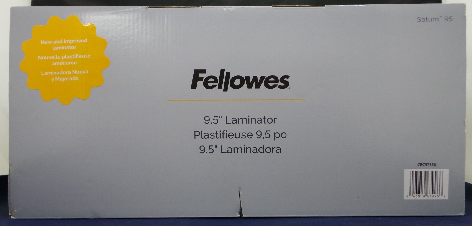 Fellowes Saturn 3 95 Laminating Machine - Black/Silver (5735801) BRAND NEW