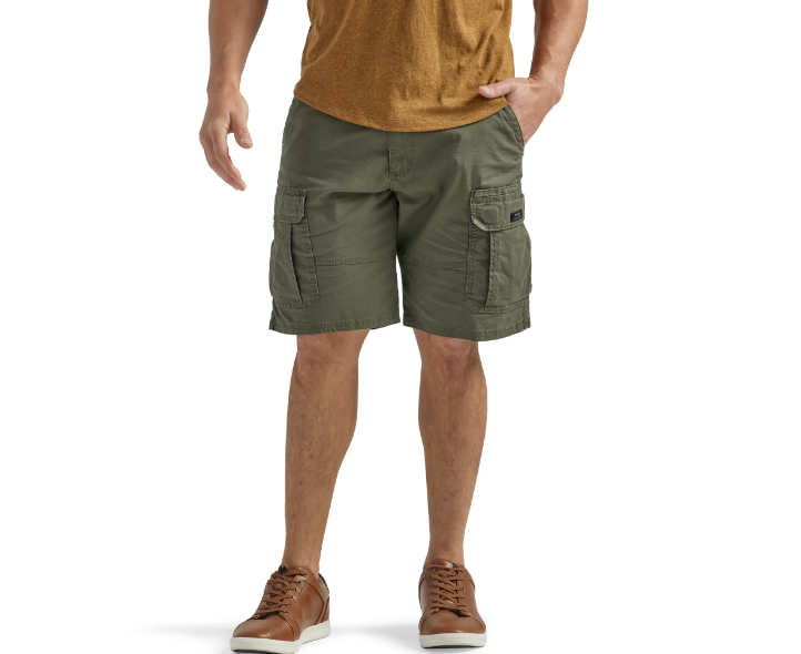 Mens Wrangler Cargo Shorts w Stretch Relaxed Fit Tech Pocket CHOOSE COLOR & SIZE
