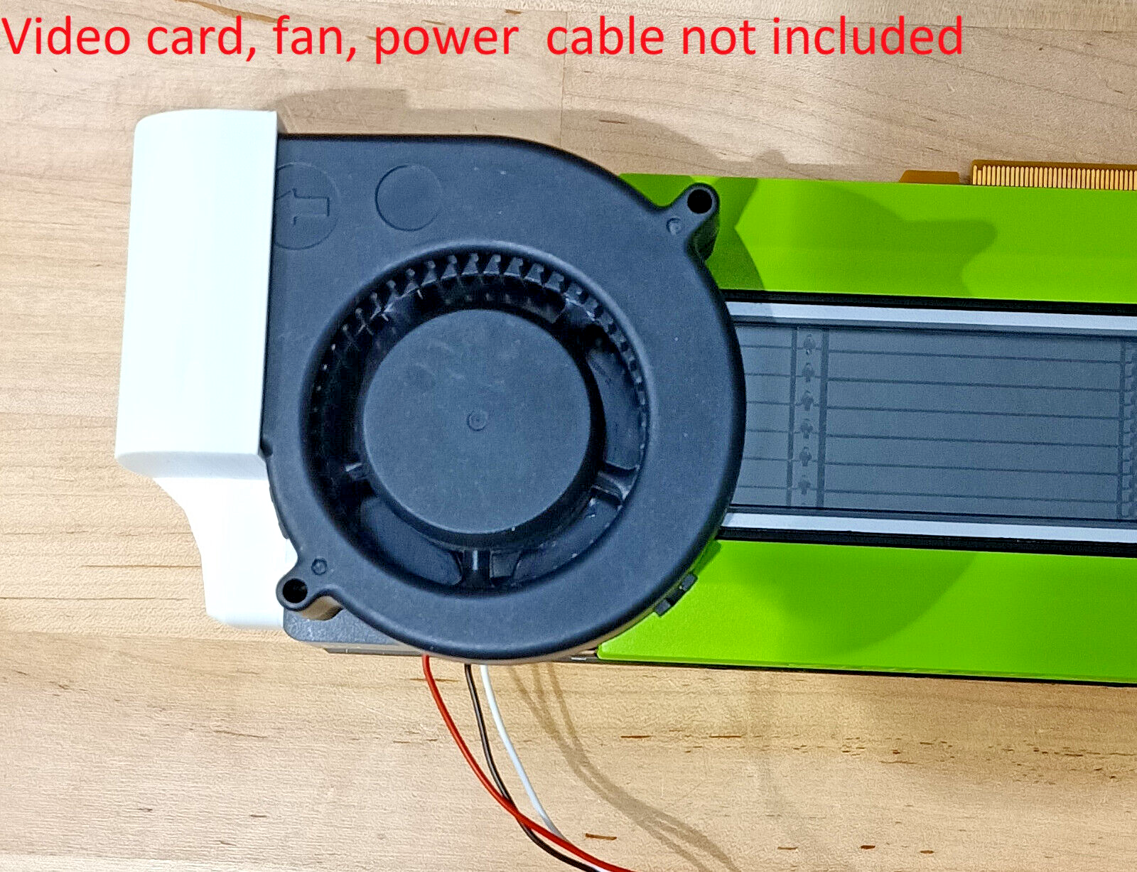 Nvidia Tesla P40 P100 V100 K80 M40 Blower Fan Cooling Kit Shroud, Bolts, Wrench