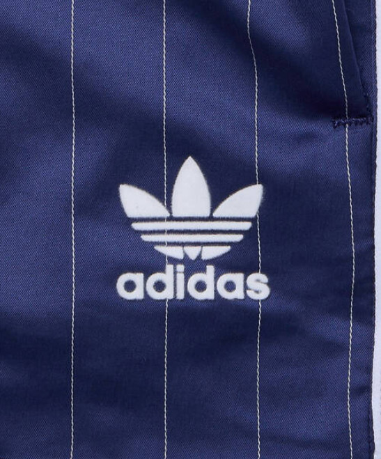 adidas Originals Pinstripe Satin Shorts KC4235 – Dark Blue